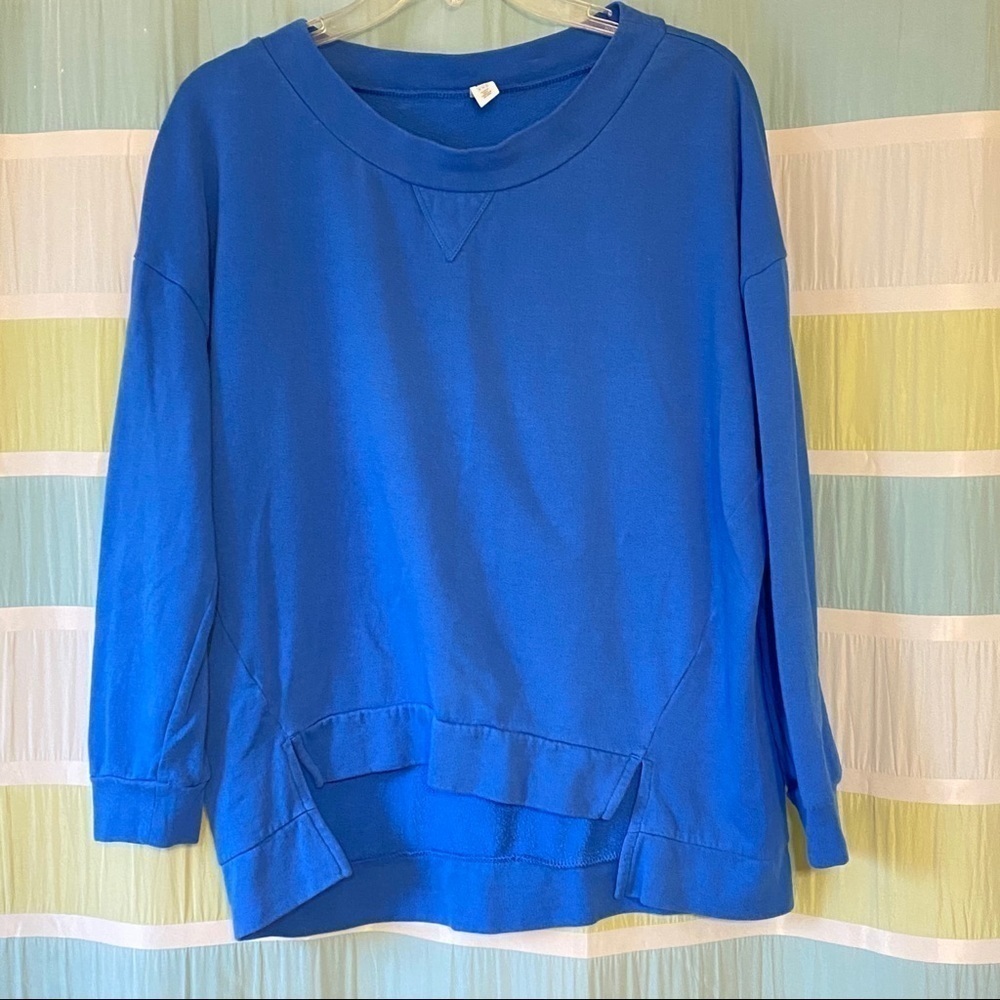 BP Crewneck Sweatshirt Blue Faded Oversized XXS - Picture 7 of 7